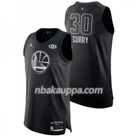 Golden State Warriors Stephen Curry 30 2018 Kaikki tähti Jordan Brand Musta Pelipaidat Swingman - Miesten